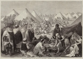 Encampment of Spahis on the Plain of St Maur